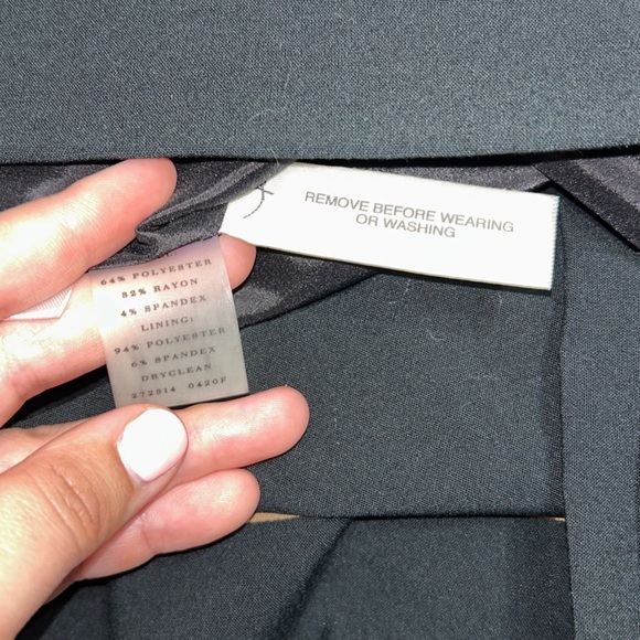 Ann Taylor NWT Black Brown Geometric Print Sheath Dress | Size 6 - Picture 7 of 7